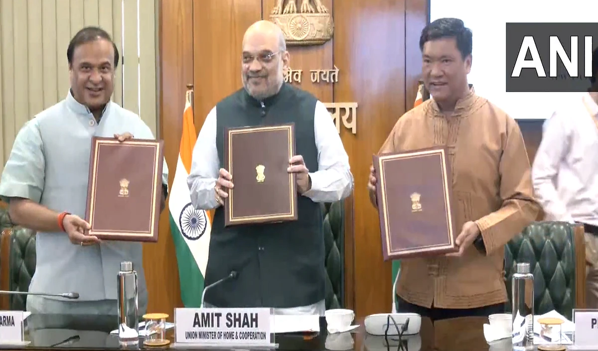 खत्म हुआ असम-अरुणाचल सीमा विवाद, अमित शाह की मौजूदगी में एमओयू पर हुआ हस्ताक्षर