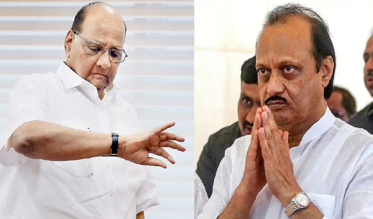 Ajit Pawar Vs Sharad Pawar: चुनाव आयोग ने चाचा की घड़ी भतीजे के हाथों में थमाई, नई पार्टी के गठन के लिए शरद पवार को देने होंगे 3 नए नाम