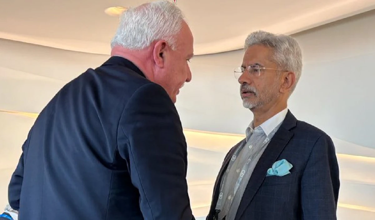 फिलिस्तीनी विदेश मंत्री Riyad al-Maliki के साथ गाजा की स्थिति पर S Jaishankar ने की चर्चा, साझा की तस्वीर