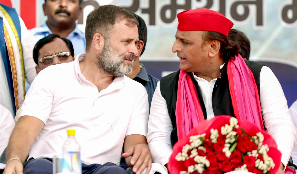 UP में आज पहली बार राहुल-अखिलेश ने एक साथ की जनसभा, जातीय जनगणना पर रहा जोर, भाजपा पर निशाना