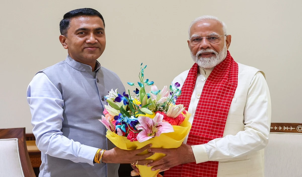 Goa CM Pramod Sawant ने PM Modi से मुलाकात की, ‘विकसित गोवा‘ के निर्माण के लिए मार्गदर्शन मांगा