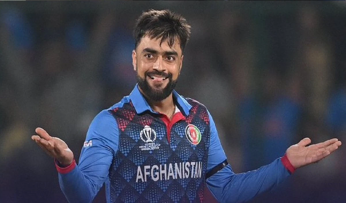 ICC  ने बल्ला जमीन पर फेंकने के लिए Rashid Khan को फटकार लगाई