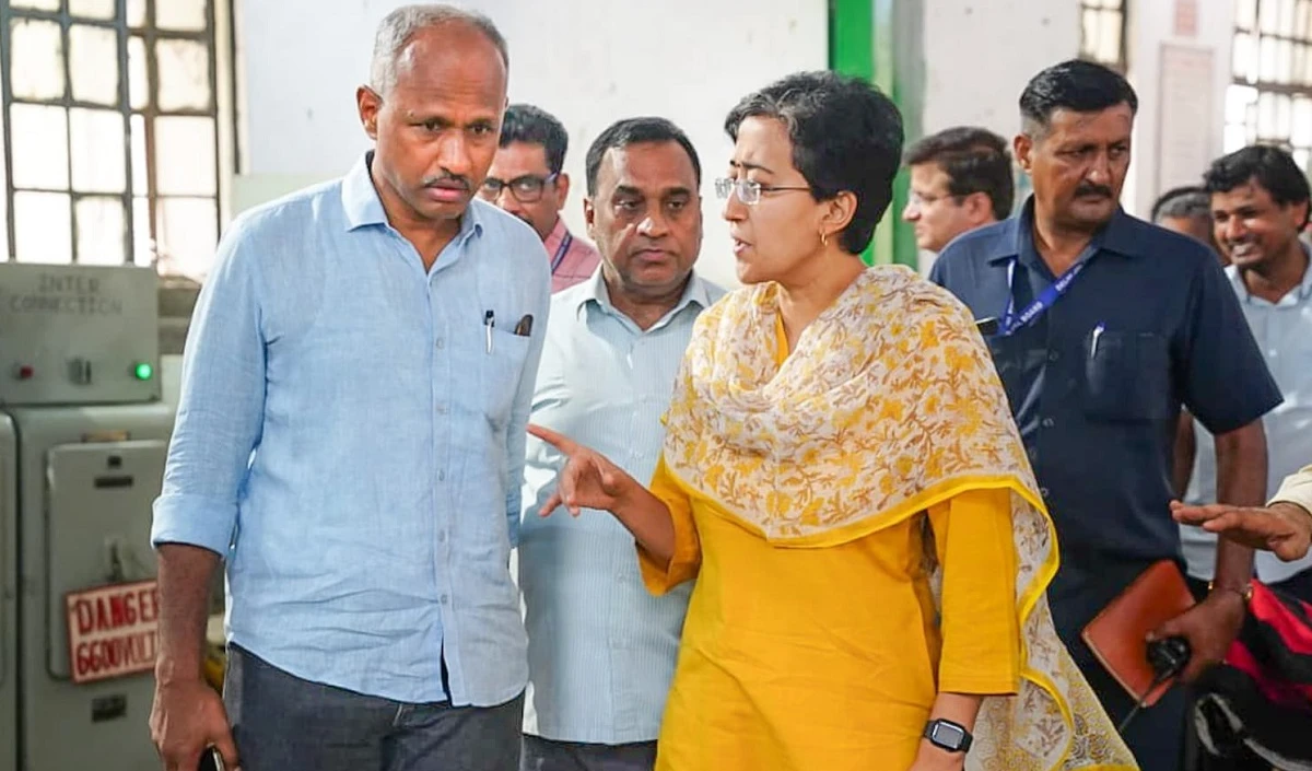 चंद्रावल जल शोधन संयंत्र का Atishi ने किया दौरा, पम्प हाउस की मरम्मत करने का दिया निर्देश