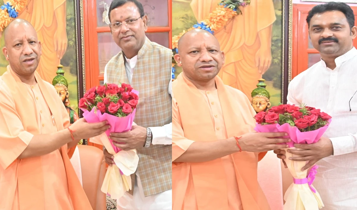 केंद्रीय राज्यमंत्री पंकज चौधरी व कमलेश पासवान ने की सीएम योगी से भेंट