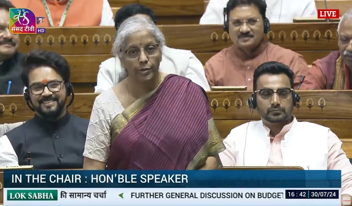 Lok Sabha में बोलीं वित्त मंत्री, किसी भी सेक्टर का बजट नहीं घटाया गया, साल 2047 तक हम विकसित भारत बनाएंगे