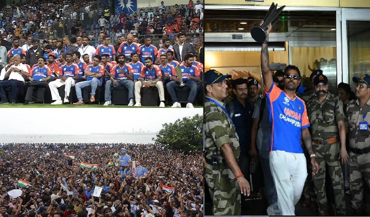 विक्ट्री परेड के बाद वानखेड़े में Team India को किया गया सम्मानित, BCCI ने दी 125 करोड़ रुपये की धनराशि