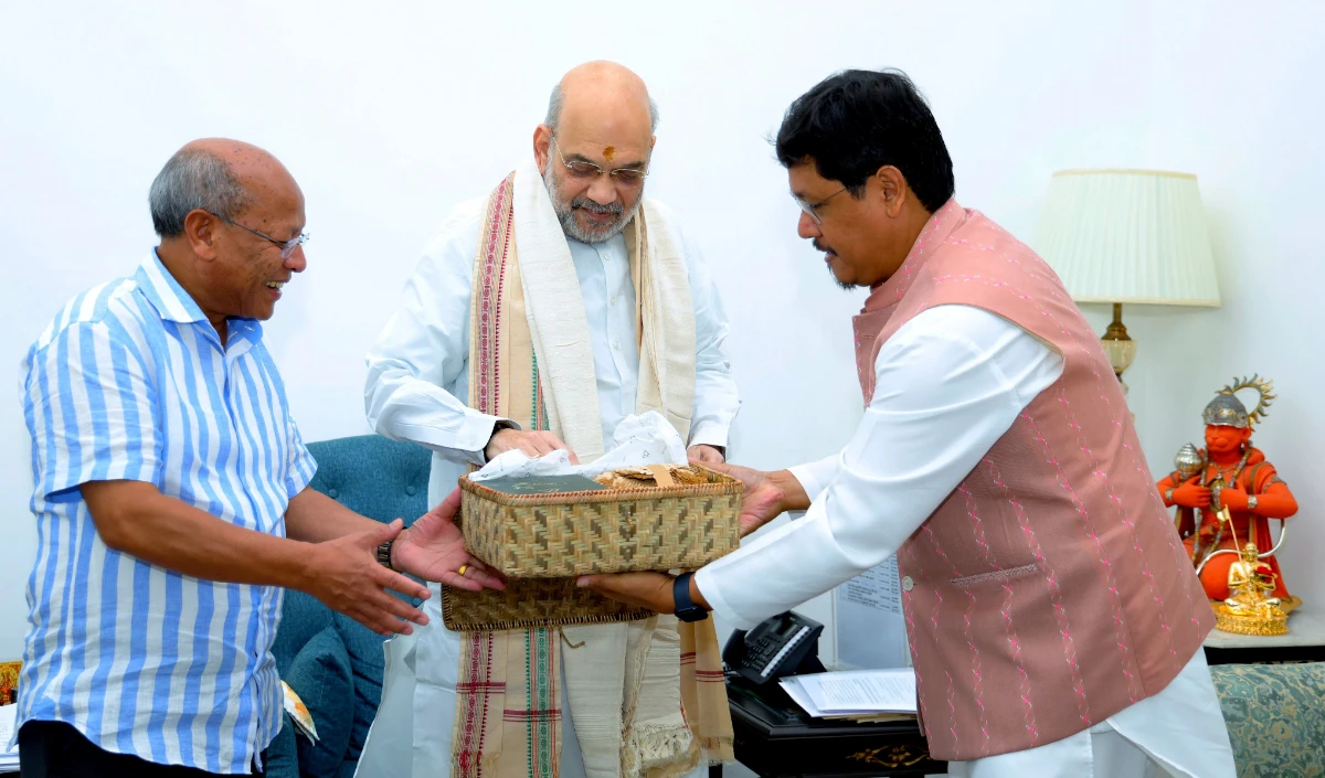 मेघालय के मुख्यमंत्री ने अमित शाह से मुलाकात की, बांग्लादेश की स्थिति पर हुई चर्चा