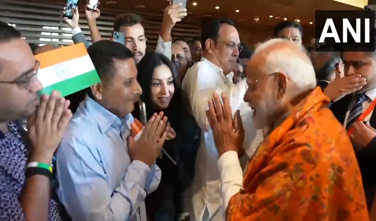 PM Modi in Ukraine: कीव में समुदाय के लोगों से मिले पीएम मोदी, भारत माता की जय के लगे नारे, देखें वीडियो
