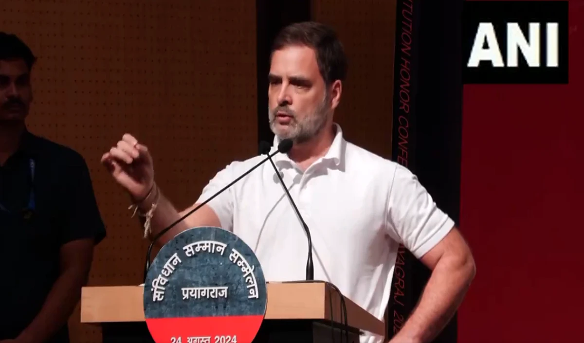 ‘संविधान बचाना हमारा लक्ष्य’, प्रयागराज में बोले राहुल गांधी- जातीय जनगणना से बच रही है बीजेपी