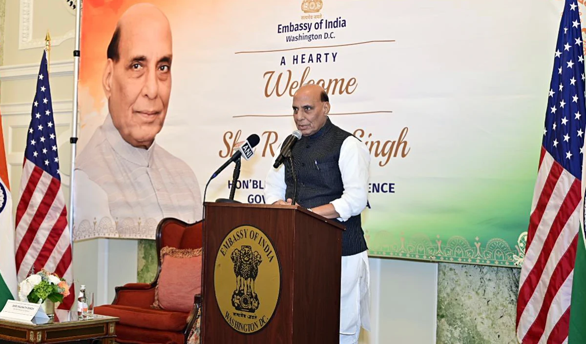 भारत-अमेरिका मिलकर वैश्विक शांति, समृद्धि और स्थिरता को सुनिश्चित कर सकते हैं: Rajnath Singh