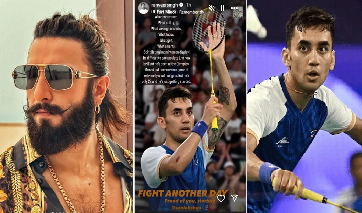 Paris Olympics | हार के बाद  Lakshya Sen के समर्थन में आए Ranveer Singh, ‘वह सिर्फ 22 साल का है और अभी शुरुआत कर रहा है’