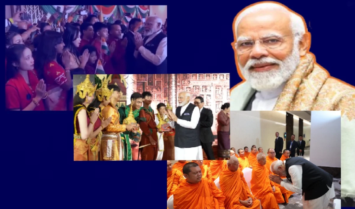 गायत्री मंत्र के जाप से स्वागत, लाओ रामायण का मंचन, बौद्ध भिक्षुओं से आशीर्वाद, लाओस में पीएम मोदी का ऐसे बीत रहा पहला दिन