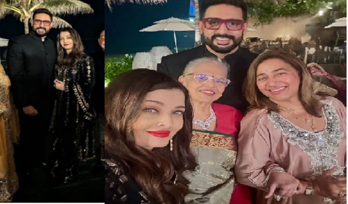 अभिषेक बच्चन- ऐश्वर्या राय  एक साथ पोज देते हुए आए नजर, देखें तस्वीरें