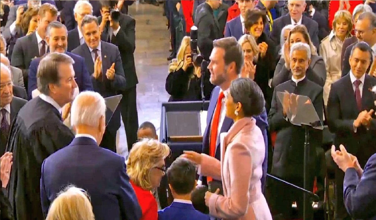 सबसे आगे बैठे नजर आए मोदी के जय, ट्रंप की शपथ में भारत की ताकत आप भी जरा देख लो!