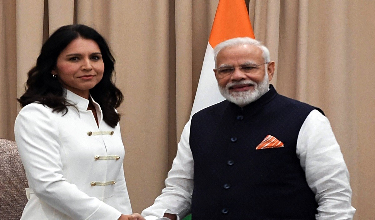 PM Narendra Modi in America| वाशिंगटन पहुंचने के बाद पीएम मोदी ने की Tulsi Gabbard से मुलाकात की, भारत-अमेरिका मित्रता पर चर्चा की