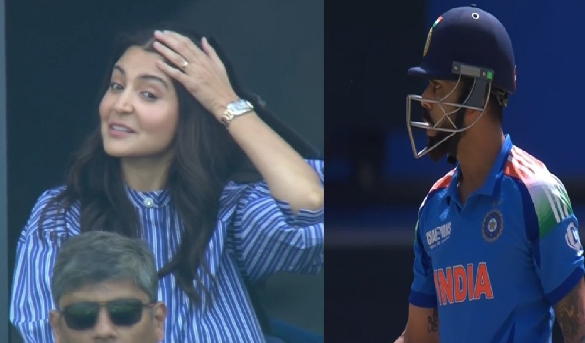 IND vs NZ: विराट कोहली के आउट होने पर अनुष्का ने पकड़ लिया माथा, ग्लेन फिलिप्स के कैच को देखकर हो गई हैरान