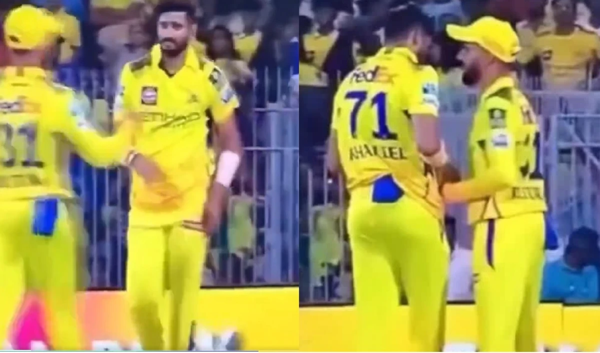 CSK ने की बॉल टेंपरिंग? ऋतुराज गायकवाड़ और खलील अहमद ने की ये हरकत- Video