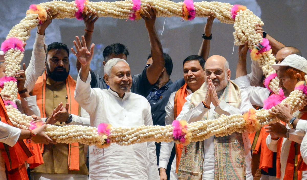 Nitish Kumar ने अमित शाह के सामने एनडीए छोड़ने के अपने फैसले पर फिर खेद जताया