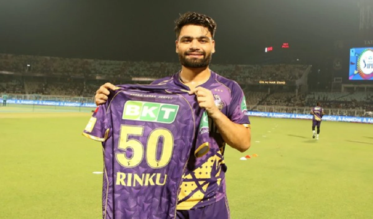 KKR vs SRH: अपना 50वां आईपीएल मैच खेल रहे हैं Rinku Singh, खास मौके पर टीम ने ने लगाया गले