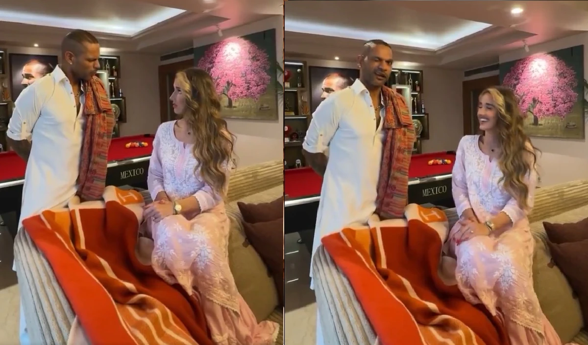 शिखर धवन की नई गर्लफ्रेंड सोफी शाइन आई घर, बनाया ये खास वीडियो
