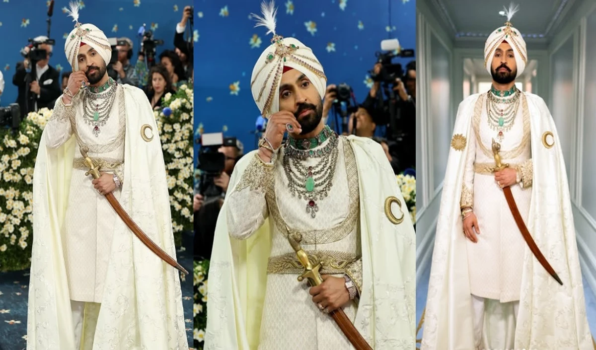 Met Gala 2025 | Diljit Dosanjh ने महाराजा भूपिंदर सिंह से प्रेरित लुक के साथ ब्लू कार्पेट पर उतरे, सबकी नजरें बस उन पर टिक गयी