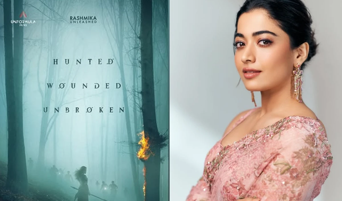 घने कोहरे के बीच हाथ में भाला थामे खड़ी दिखी Rashmika Mandanna, एक्ट्रेस ने किया नई फिल्म का ऐलान