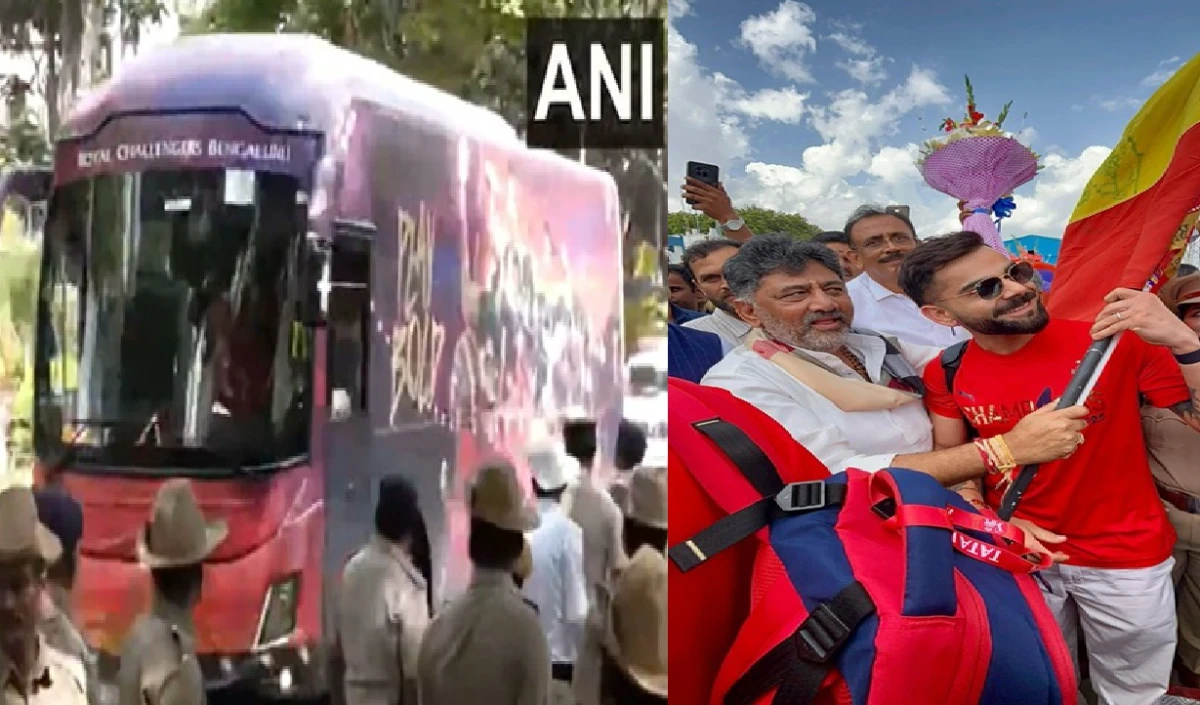 बेंगलुरु में चिन्नास्वामी स्टेडियम के बाहर आरसीबी के फैंस की भीड़, एयरपोर्ट पर डिप्टी सीएम ने किया टीम का जोरदार स्वागत