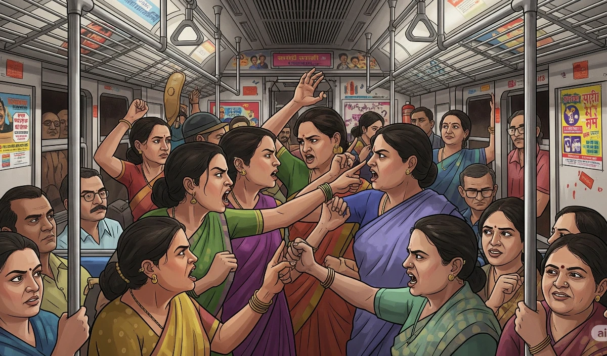 मराठी बोलो…!!! मुंबई लोकल में सीट की बहस बनी Marathi VS Hindi की लड़ाई, महिलाओं में हुई तीखी बहस