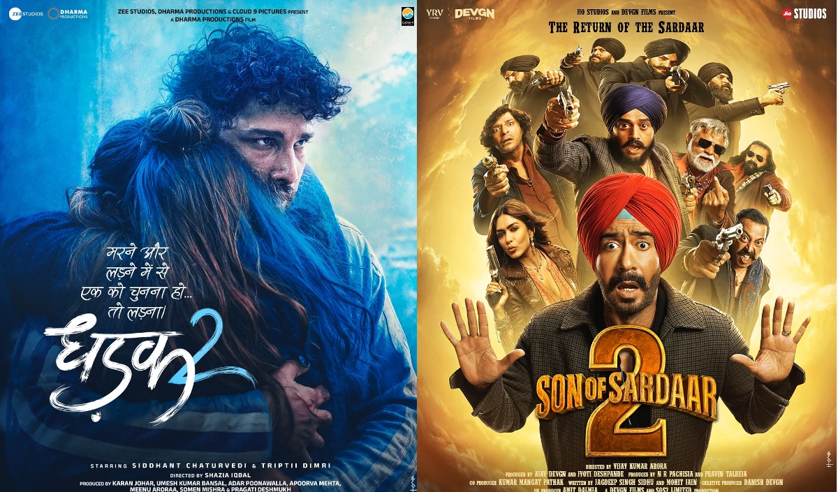 Son of Sardar 2 और Dhadak 2 के ट्रेलर्स ने बढ़ाई दर्शकों की धड़कनें, सोशल मीडिया पर मचा धमाल