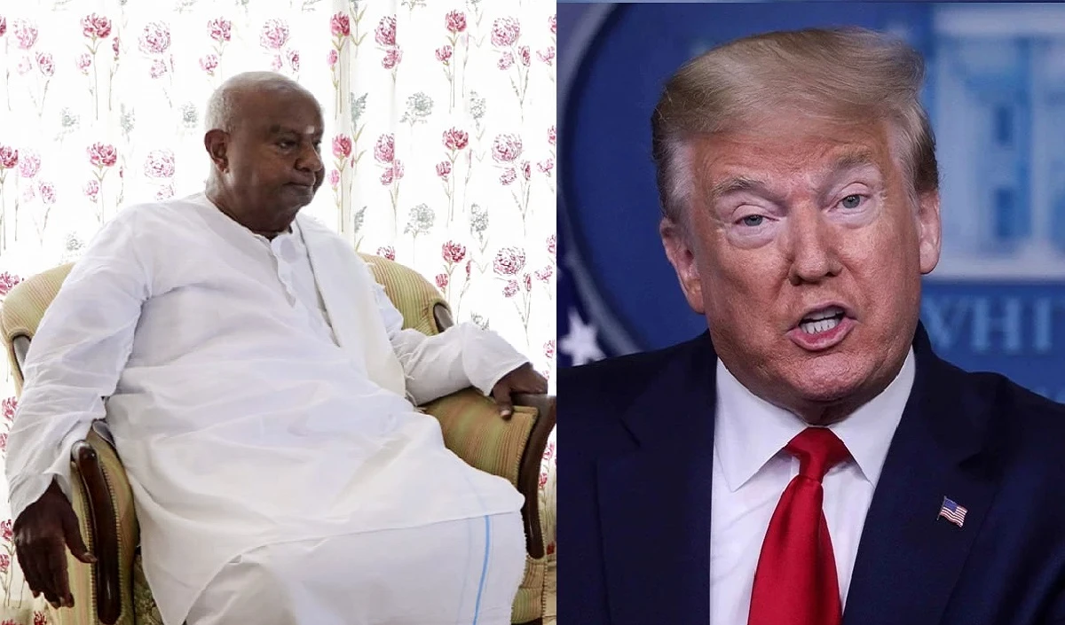 Trump के डेड इकोनॉमी वाले बयान पर भड़के पूर्व PM देवगौड़ा, जमकर सुनाई खरी-खोटी, कहा- सबक सिखा सकते हैं भारत के  छोटे व्यापारी-किसान