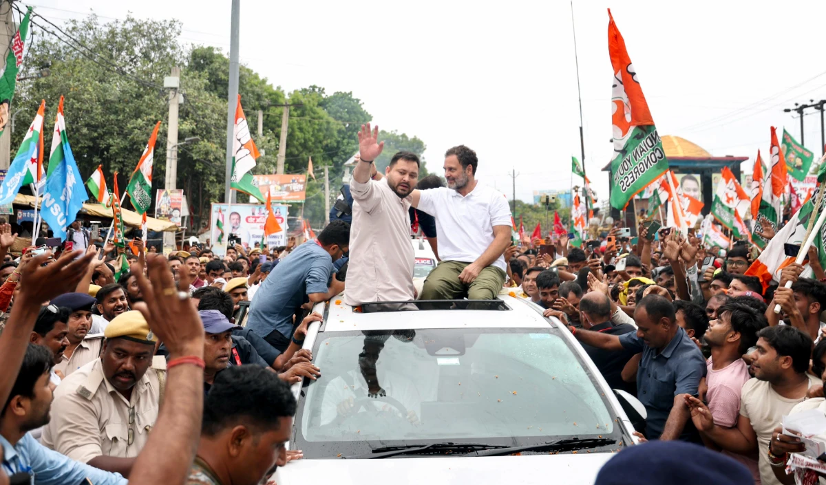 अगली बार राहुल गांधी को PM बनाएंगे, वोटर अधिकार यात्रा में तेजस्वी यादव का ऐलान, BJP ने किया रिएक्ट