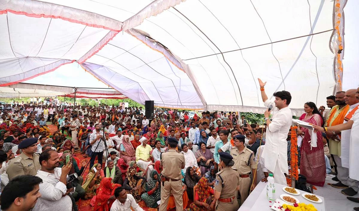 केंद्रीय मंत्री ज्योतिरादित्य सिंधिया ने गरेठा को दी बिजली उपकेन्द्र की सौगात