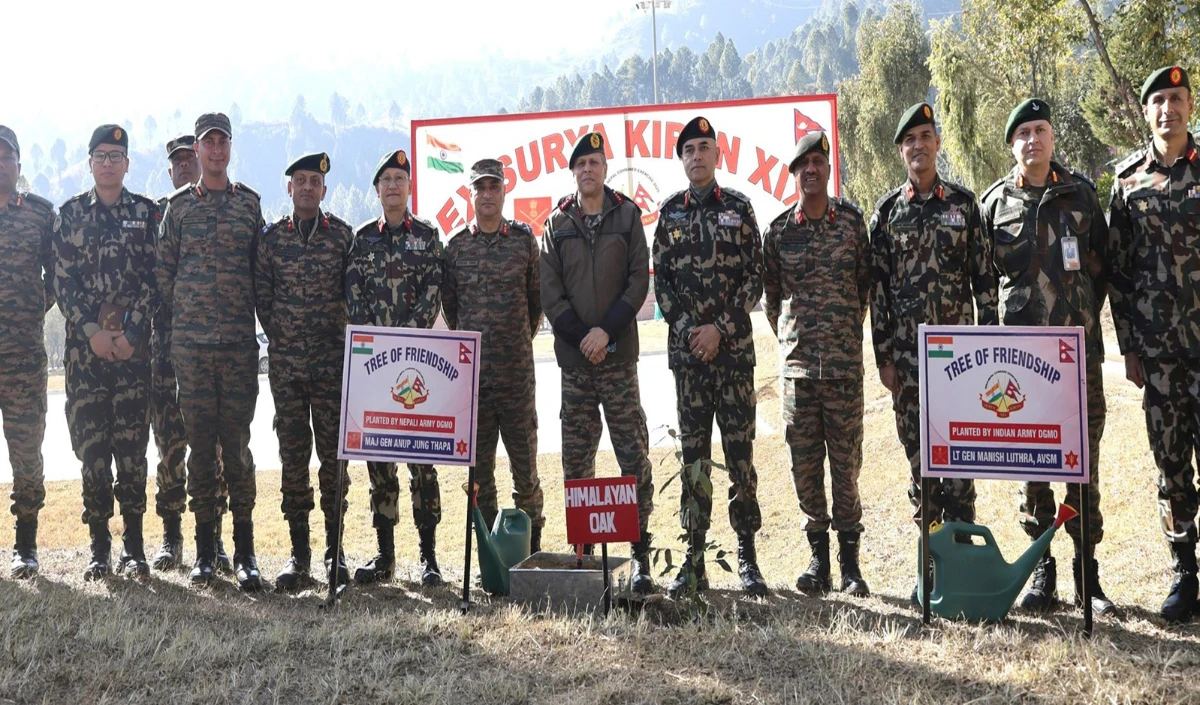 भारत-नेपाल के बीच संयुक्त सैन्य अभ्यास सूर्य किरण संपन्न, डीजीएमओ ने भाईचारे के प्रतीक ‘मैत्री वृक्ष’ का रोपण किया