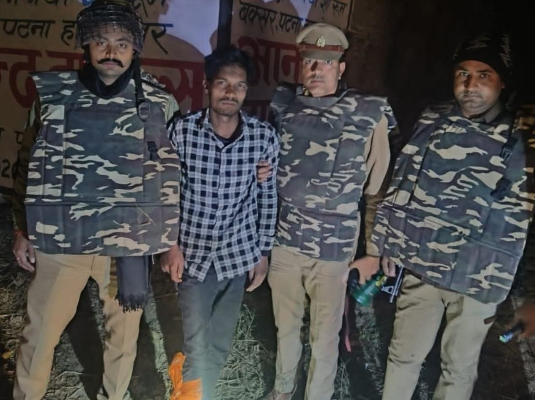 25 हजार का इनामिया गो तस्कर पुलिस मुठभेड़ में गिरफ्तार, पैर में लगी गोली