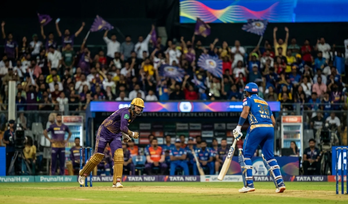 KKR vs MI: कप्तान Ajinkya Rahane का दमदार अर्धशतक, मुंबई के गेंदबाजों की धुनाई कर बनाए 220 रन