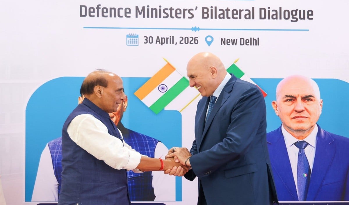 Delhi में Rajnath Singh की अहम बैठक, West Asia के तनाव के बीच Italy से रक्षा सहयोग पर हुई चर्चा