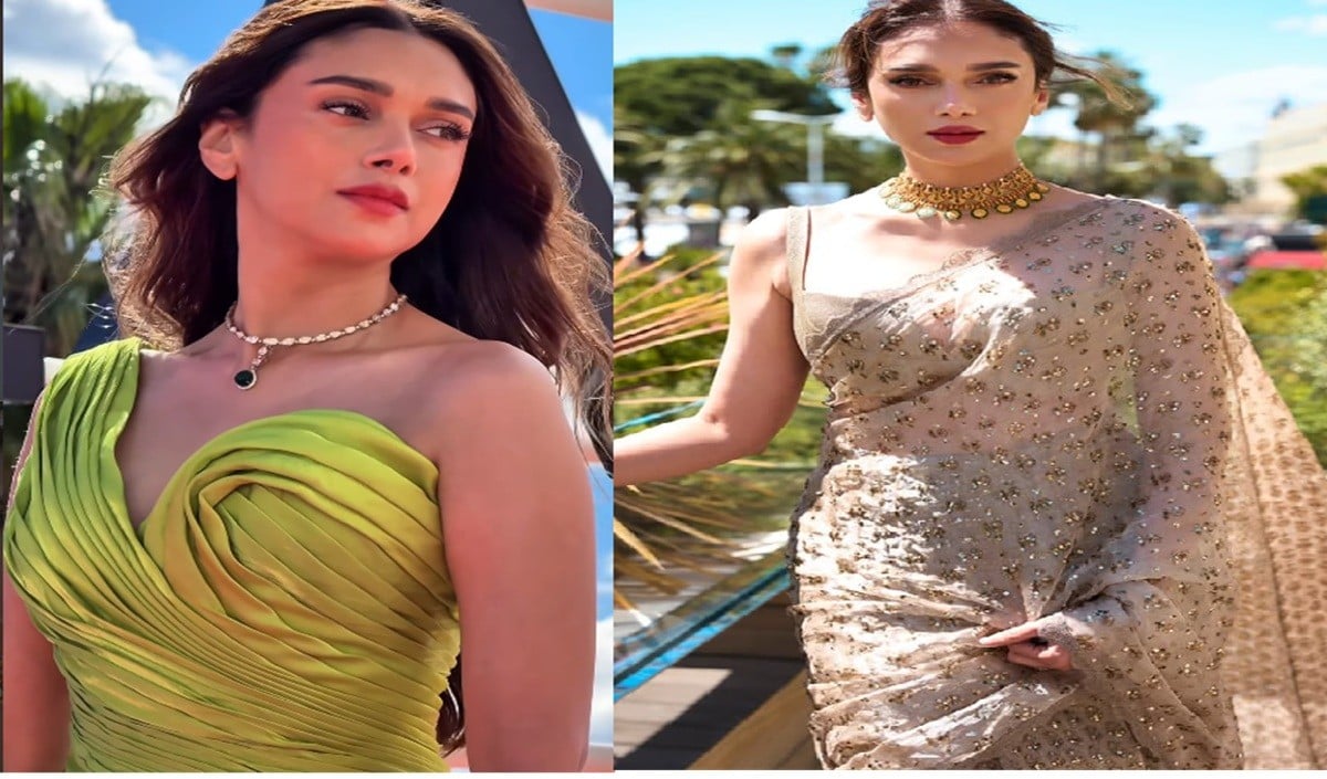 Cannes Red Carpet पर Aditi Rao Hydari को देख फिदा हुए Siddharth, तारीफ में बोले- ‘WOW!’