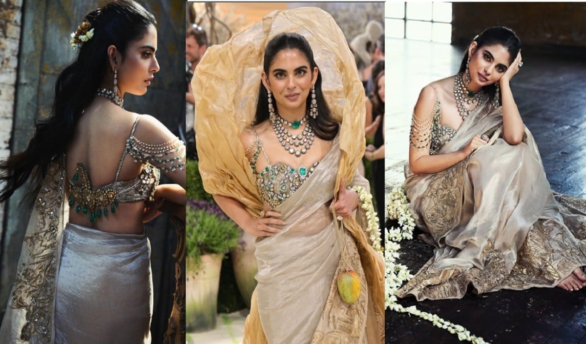 Met Gala 2026 | Isha Ambani ने रेड कार्पेट पर बिखेरा भारतीय कला का जादू, पहनी सोने की साड़ी और निज़ाम के गहने