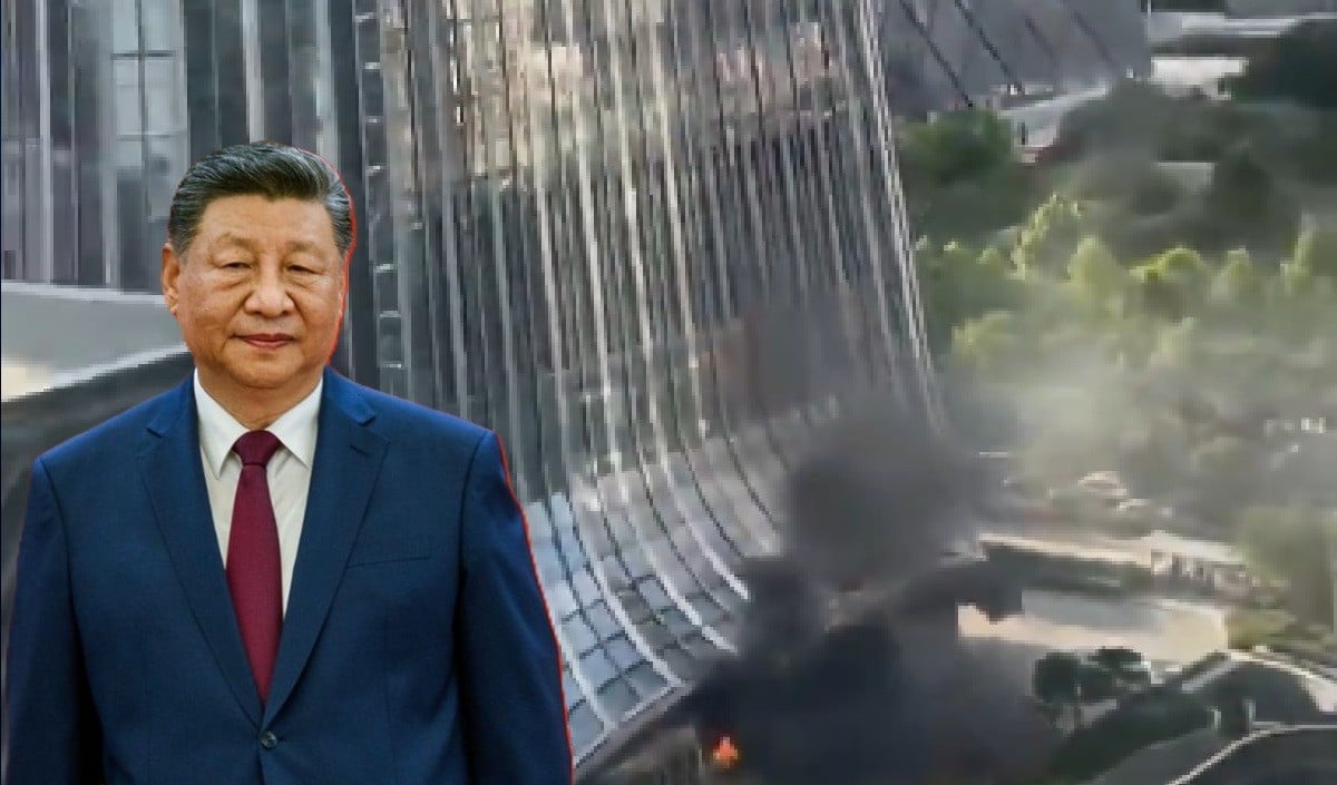 China के 109 मंजिला ‘बुर्ज खलीफा’ से टकराया विमान, उड़ गए परखच्चे, Video