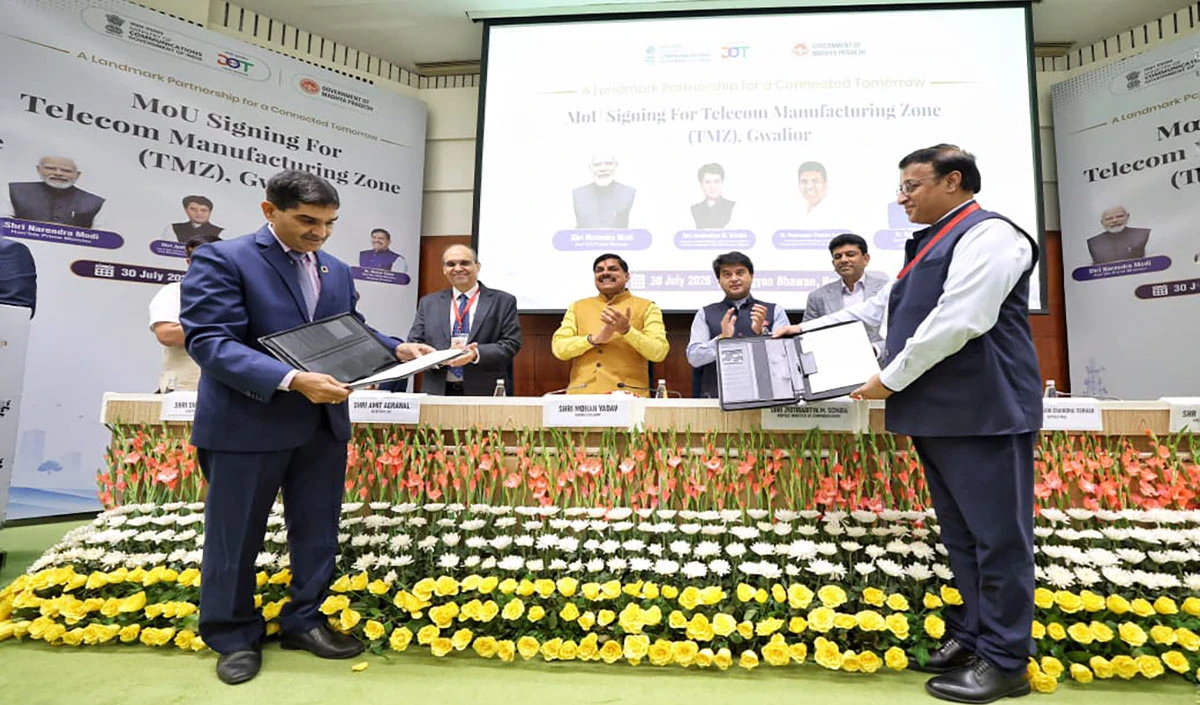 भारत को मिलेगा पहला Telecom Manufacturing Zone, Jyotiraditya Scindia और Mohan Yadav ने Gwalior को दी बड़ी सौगात