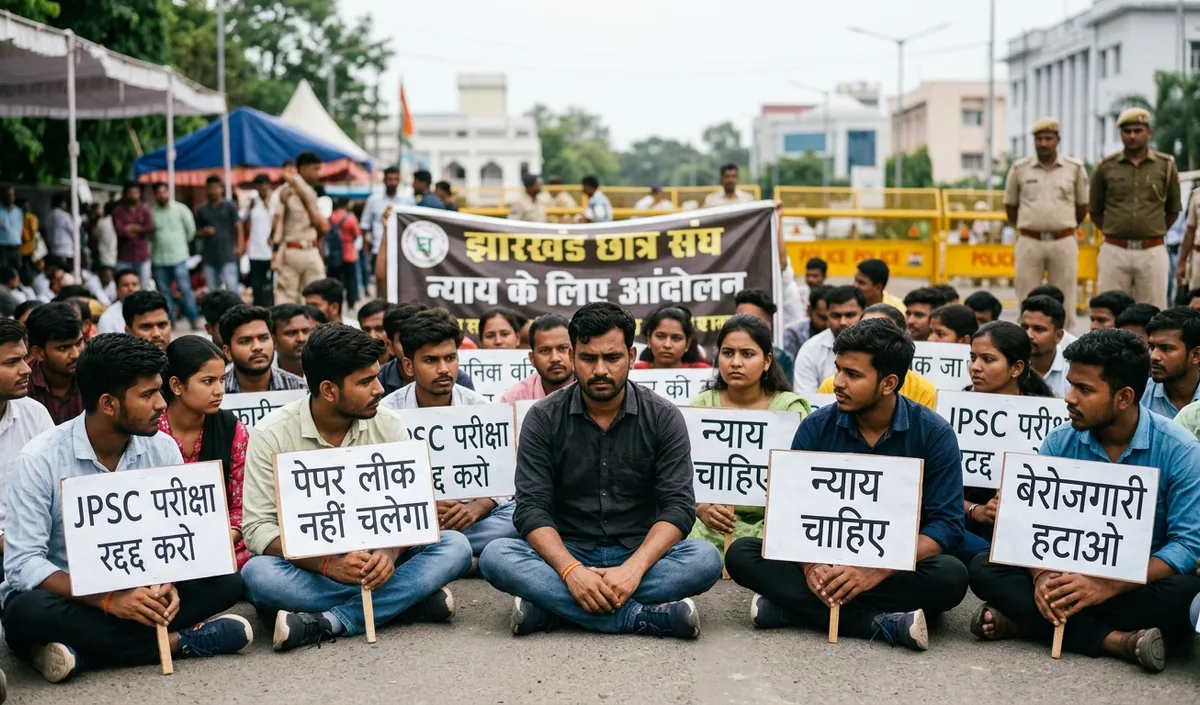 Jharkhand paper leak: सरकार संग वार्ता बेनतीजा रही, प्रदर्शन जारी रखने का ऐलान