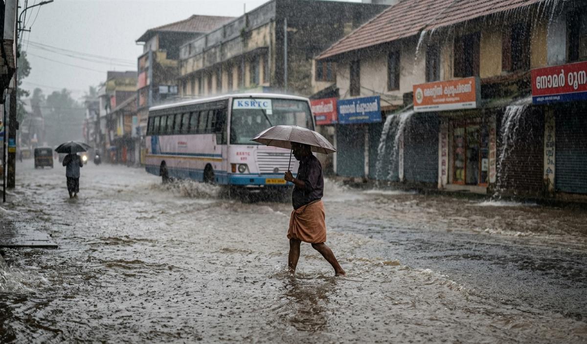 Kerala में अगस्त के पहले चार दिन में सामान्य से 181 प्रतिशत अधिक बारिश