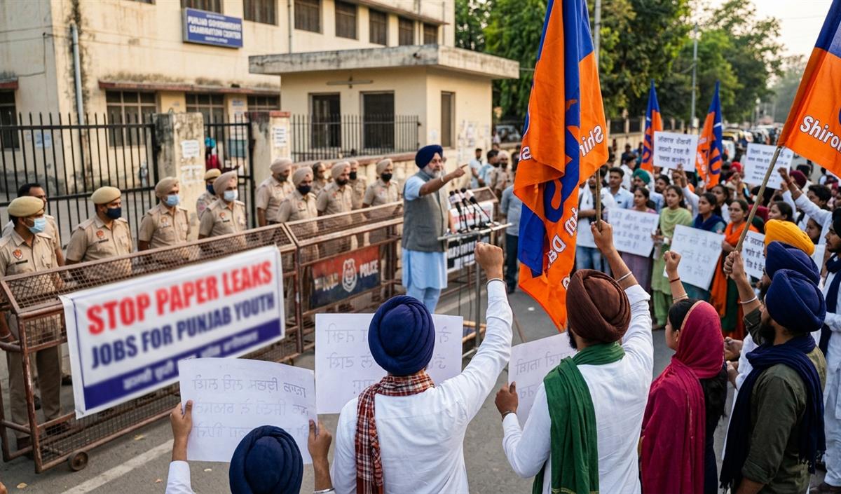 सुखबीर बादल का AAP सरकार पर तीखा हमला, कहा पेपर लीक से बर्बाद हुआ 10 लाख युवाओं का भविष्य