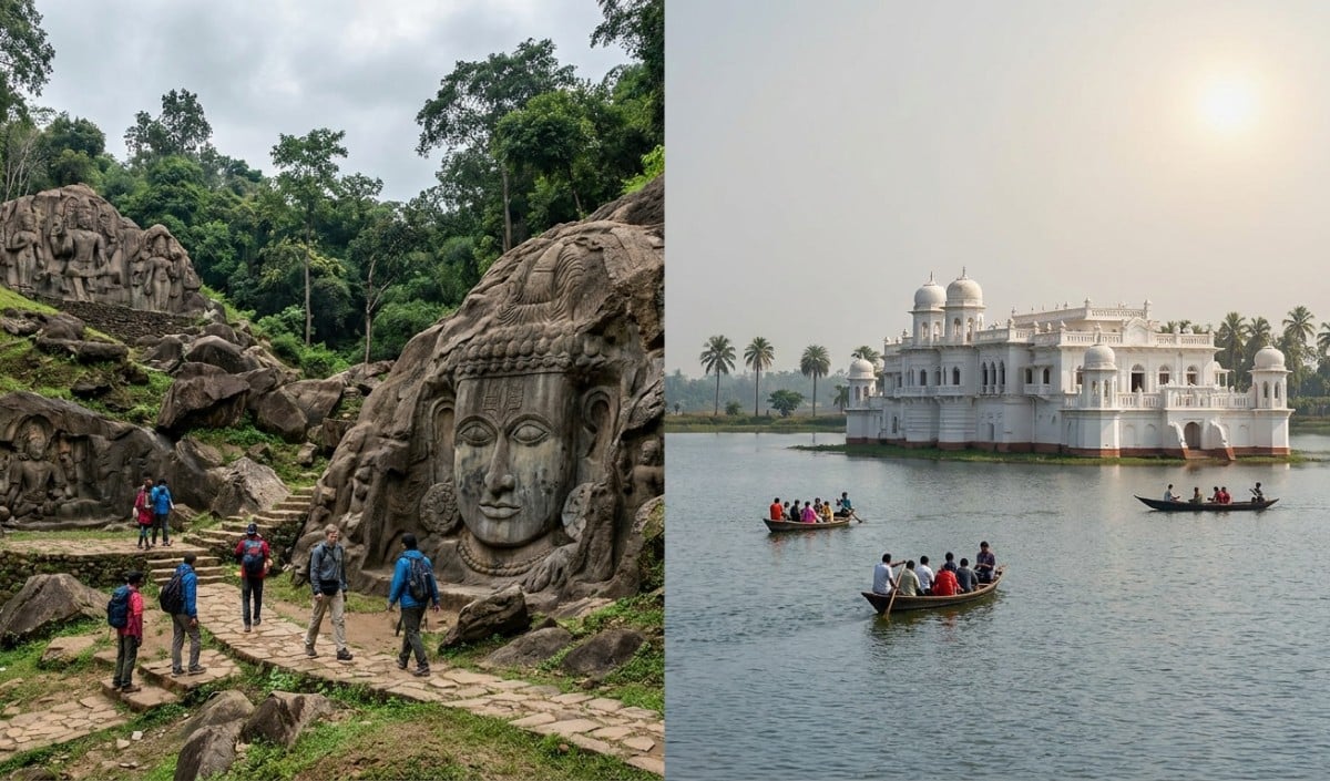 Tripura Tourism Plan: जानिए क्यों खास हैं उनाकोटी की रहस्यमयी मूर्तियां और Ujjayanta Palace