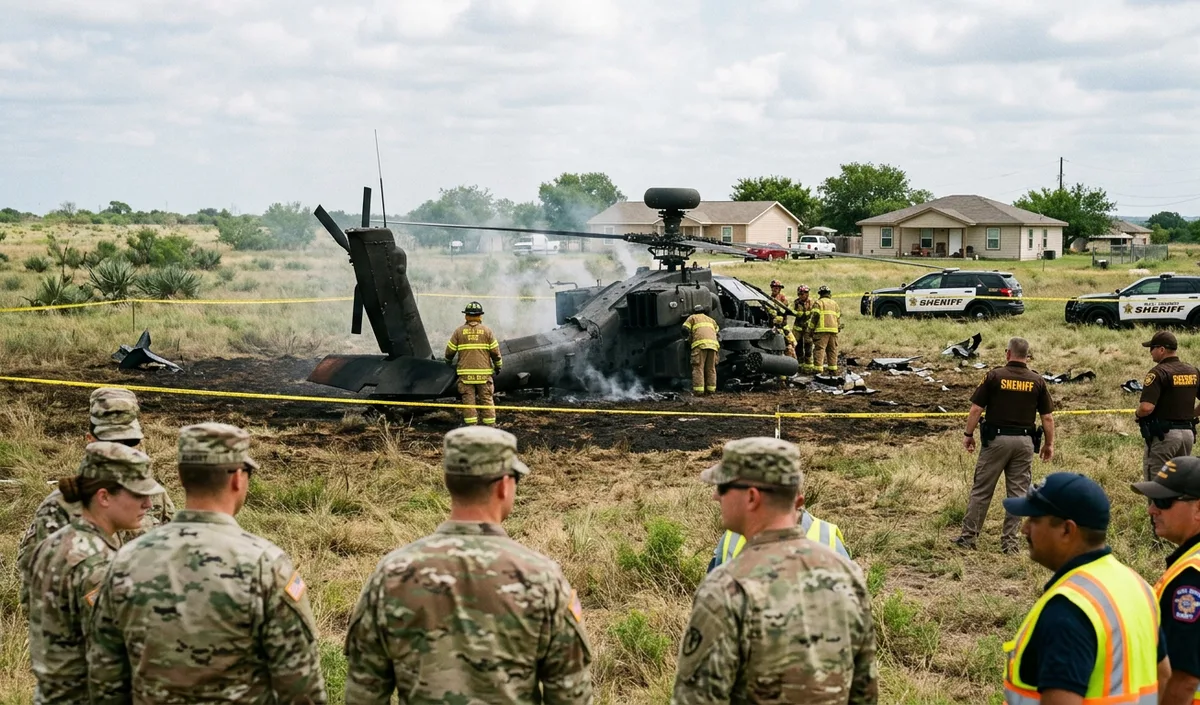 US Army का Apache helicopter Texas में हुआ दुर्घटनाग्रस्त, 2 की मौत
