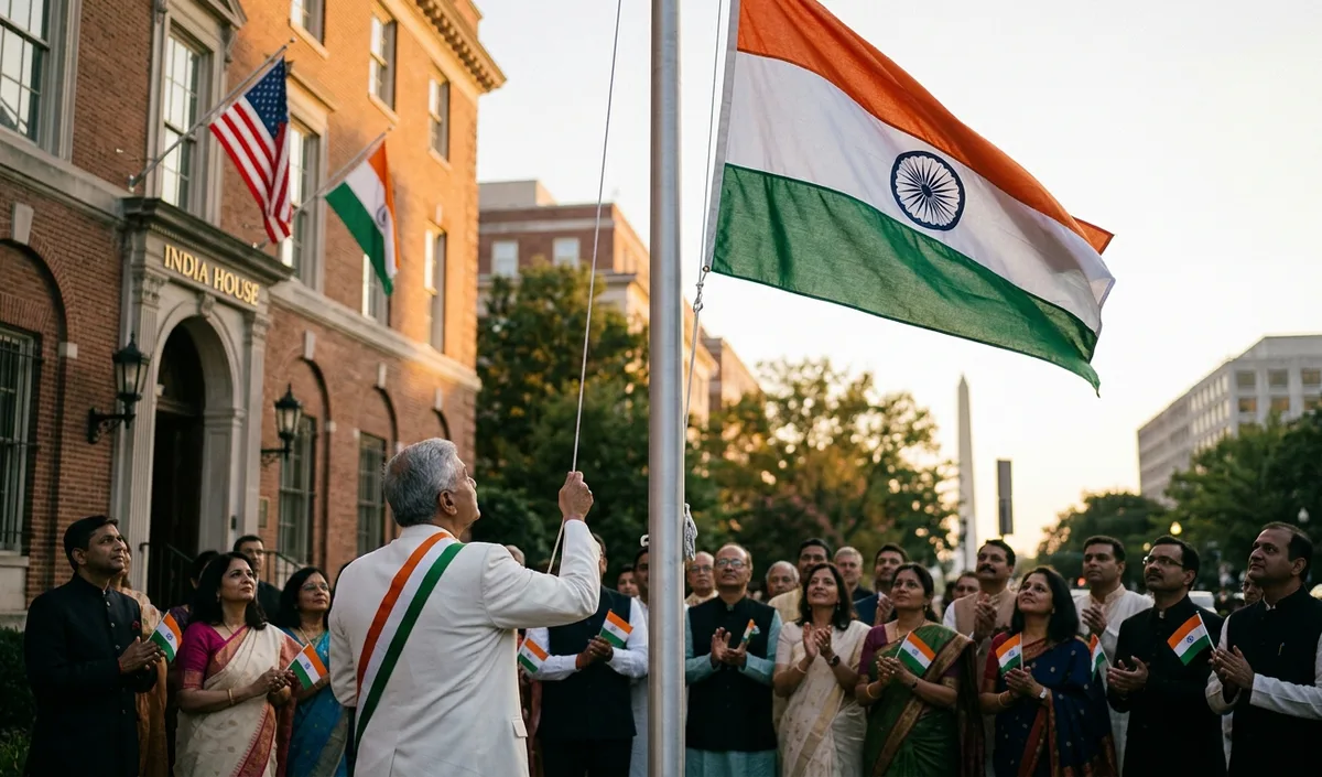 Vinay Mohan Kwatra ने Washington में तिरंगा फहराया, भारतीय समुदाय की सराहना की
