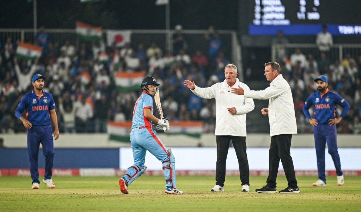 IND vs JPN T20I: Umpire के फैसले पर विवाद, जानिए क्या है Reverse Hit का Wide Rule