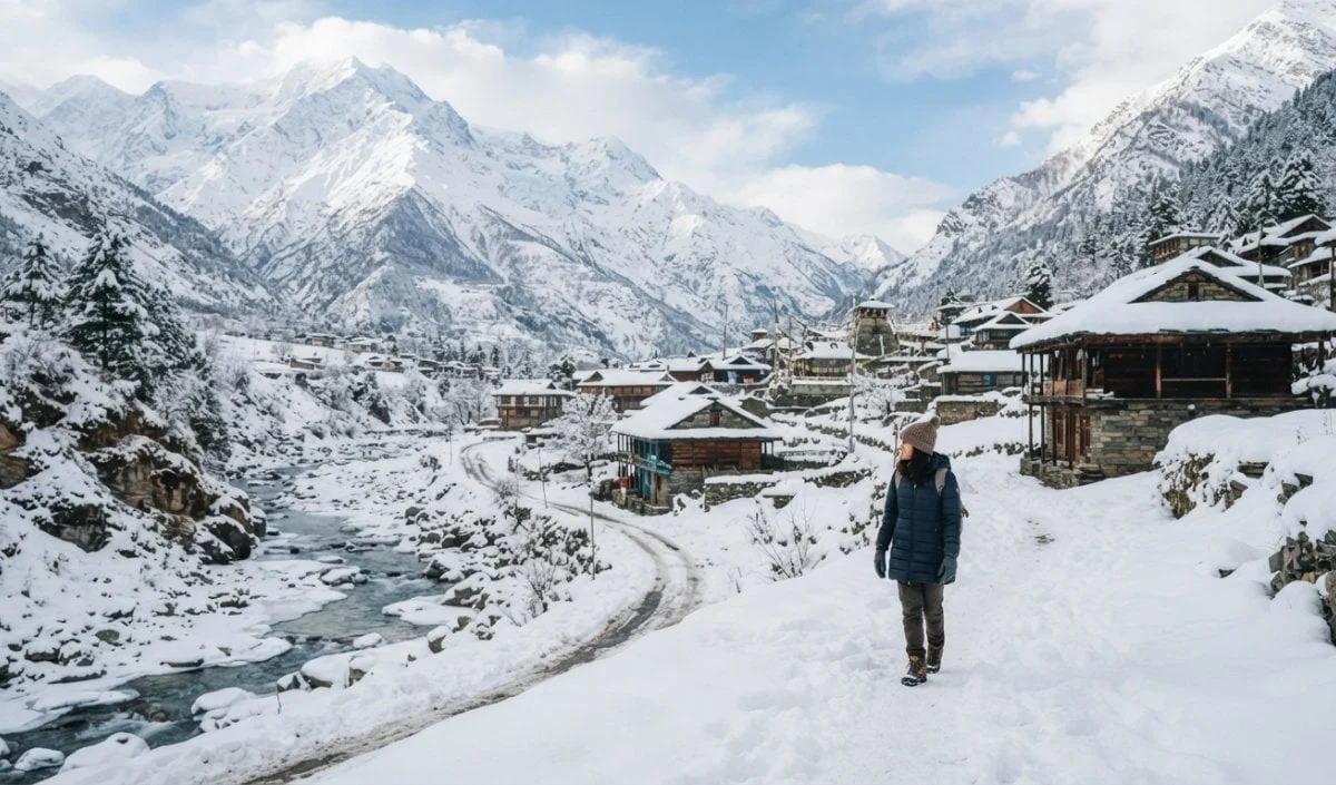भारत-तिब्बत सीमा पर 3,450 मीटर ऊंचाई पर बसा है Chitkul, Kinnaur के इस गांव का रास्ता
